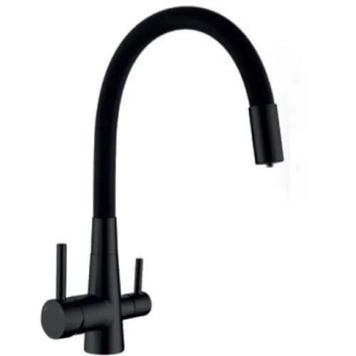 Смеситель для кухни Mixxus SUS-021 BLACK REFL.BLACK с силиконовым изливом, с выходом для питьевой воды (MI6214) Смеситель для кухни Mixxus SUS-021 BLACK REFL.BLACK с силиконовым изливом, с выходом для питьевой воды (MI6214)