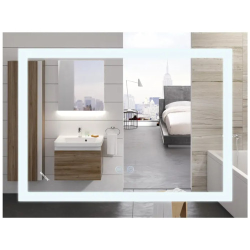 Зеркало MIXXUS WARM MR12-80x70-REVERSE с LED Touch, Anti-fog, димером, рег. яркости (MI6936)