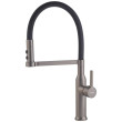 Змішувач для кухні Mixxus Premium PULL 017 GRAPHITE REFL.BLACK (Колір графіт+силік.вилив чорний) (MI8278)