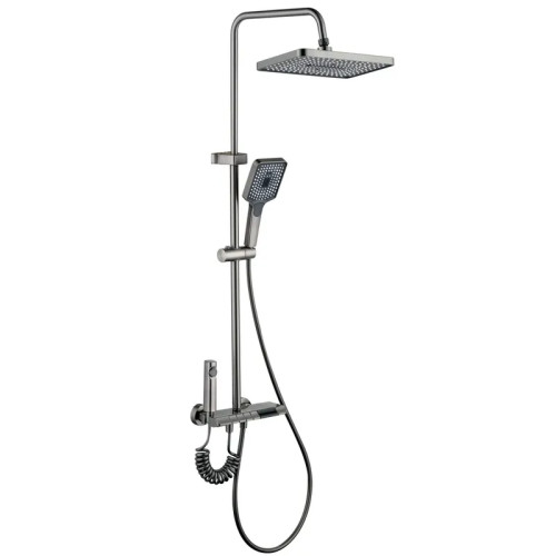 Душевая колонна со смесителем Mixxus Premium RIVIERA 009-J GRAPHITE с кнопкой переключения, 4 режима (MI6835) Душевая колонна со смесителем Mixxus Premium RIVIERA 009-J GRAPHITE с кнопкой переключения, 4 режима (MI6835)