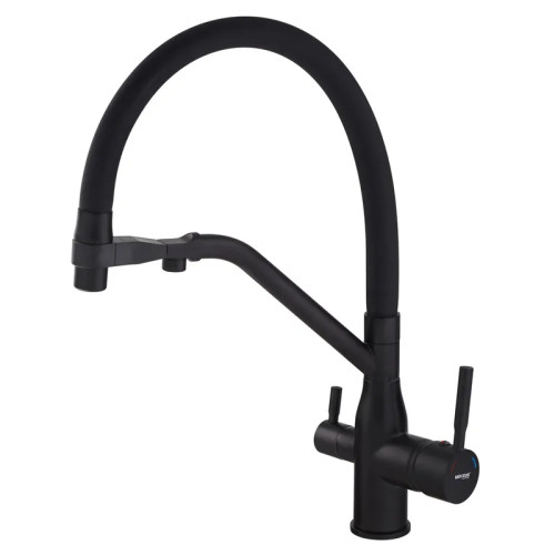 Смеситель для кухни Mixxus Premium Gravity 021 BLACK REFL.BLACK (MI6978) Смеситель для кухни Mixxus Premium Gravity 021 BLACK REFL.BLACK (MI6978)