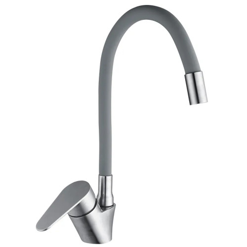 Смеситель для кухни Mixxus NEO-011 REFL.Gray с силиконовым изливом (MI6557) Смеситель для кухни Mixxus NEO-011 REFL.Gray с силиконовым изливом (MI6557)