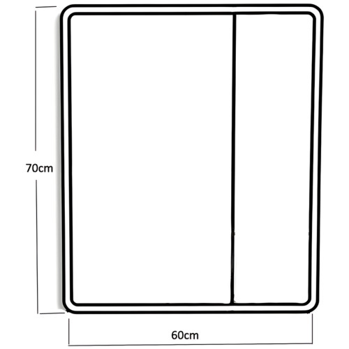 Зеркальный шкафчик MIXXUS PREMIUM OLIVARY CM01-60x70x13 с LED Touch, димером, рег. яркости (MI8294)