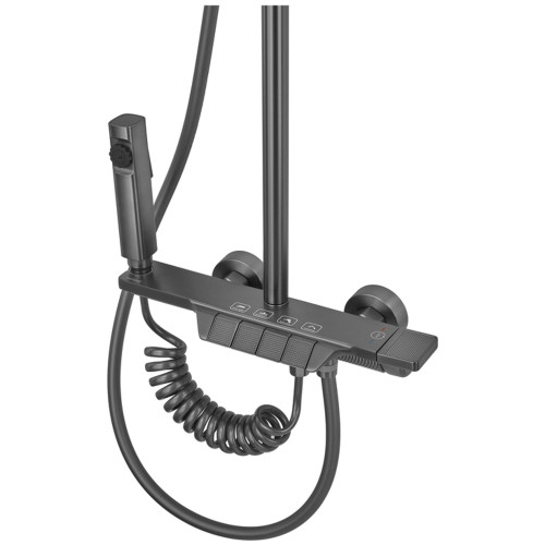 Душевая колонна со смесителем MIXXUS PREMIUM TERRA 029-J GRAPHITE (цвет графит) (MI8386)