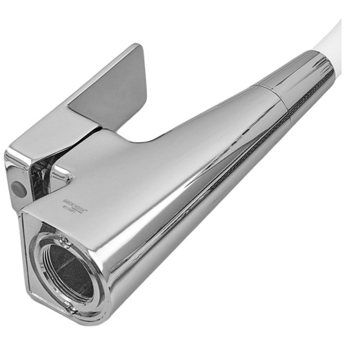 Смеситель для кухни MIXXUS ETNA 014-T REFL.WHITE (Цвет хром+силиконовый излив белый) (MI8421)