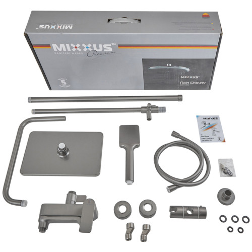 Душевая колонна со смесителем Mixxus Premium DALI 009-J Graphite (MI6760)
