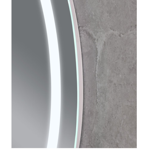 Зеркало MIXXUS PLAIN MV02-50x70 с LED Touch, Anti-fog, димером, рег. яркости, часами (MI6010)