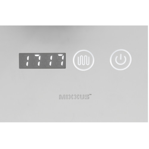 Зеркало MIXXUS PLAIN MV02-50x70 с LED Touch, Anti-fog, димером, рег. яркости, часами (MI6010)