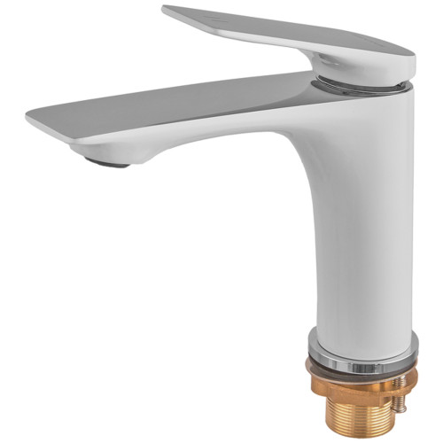 Змішувач для умивальника Mixxus Premium DERBY 001 WHITE-CHROME (MI6613)