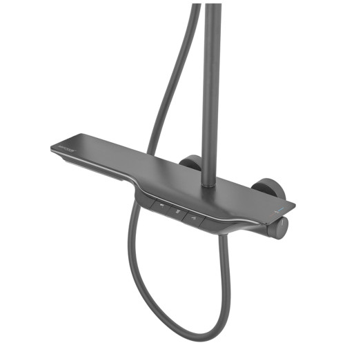 Душова колона з термостатичним змішувачем MIXXUS PREMIUM SPACE-009-J BLACK з кнопковим перемикачем, 3 режими (MI7011)