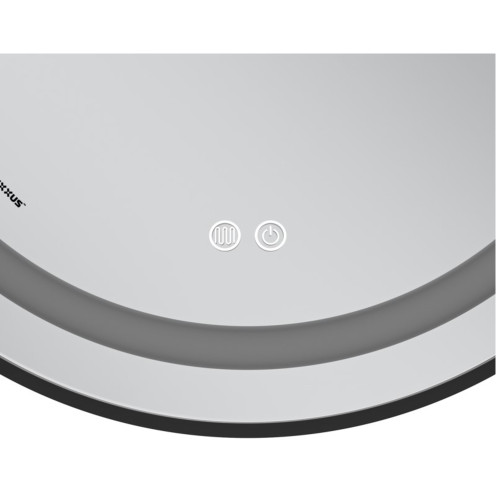 Зеркало MIXXUS PREMIUM ELLIPSE MV05-80x70-REVERSE BLACK с LED Touch, Anti-fog, димером (3-6,5kK) (MP6646)