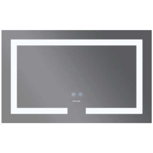 Зеркало MIXXUS HARD MR07-80x50 с LED Touch, Anti-fog, димером, рег. яркости (MI6658)