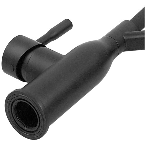 Смеситель для кухни MIXXUS PREMIUM GRAVITY 017 BLACK REFL.BLACK (Цвет черный+силик. излив черный) (MI8408)