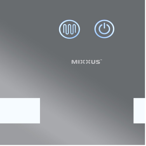 Зеркало MIXXUS HARD MR07-80x50 с LED Touch, Anti-fog, димером, рег. яркости (MI6658)