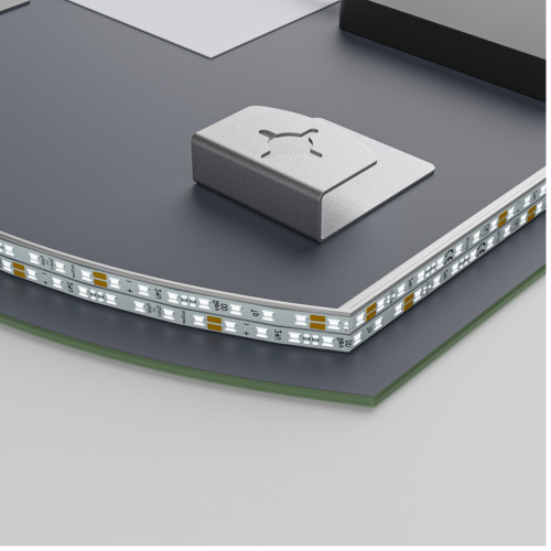 Зеркало MIXXUS PREMIUM TOPPER MS01-90x70-REVERSE с LED Touch, Anti-fog, димером (3-6,5kK) (MP6632)