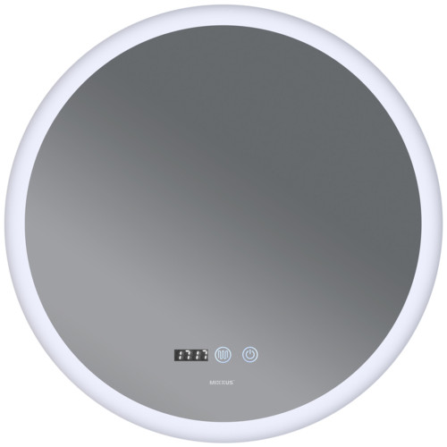 Зеркало MIXXUS PLAIN MC10-80 с LED Touch, Anti-fog, димером, рег. яркости, часами (MI6932)