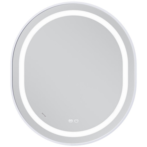 Зеркало MIXXUS PREMIUM ELLIPSE MV05-80x70-REVERSE WHITE с LED Touch, Anti-fog, димером (3-6,5kK) (MP6645)