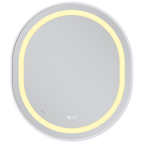 Зеркало MIXXUS PREMIUM ELLIPSE MV05-80x70-REVERSE WHITE с LED Touch, Anti-fog, димером (3-6,5kK) (MP6645)