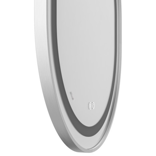 Зеркало MIXXUS PREMIUM ELLIPSE MV05-80x70-REVERSE WHITE с LED Touch, Anti-fog, димером (3-6,5kK) (MP6645)