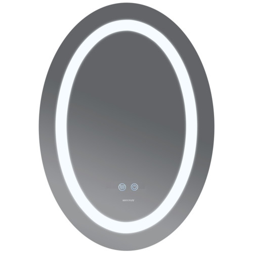 Зеркало MIXXUS PLAIN MV03-50x70 с LED Touch, Anti-fog, димером, рег. яркости (MI6664)