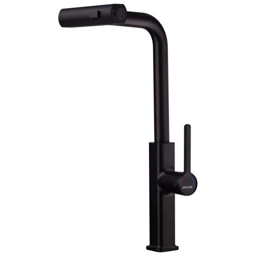 Змішувач для кухні з висувним виливом Mixxus Premium HAMMER 014 BLACK (MI6954) Змішувач для кухні з висувним виливом Mixxus Premium HAMMER 014 BLACK (MI6954)