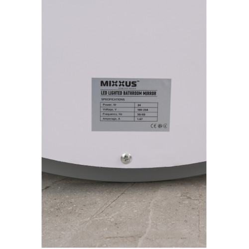 Зеркало MIXXUS PLAIN MV03-50x70 с LED Touch, Anti-fog, димером, рег. яркости (MI6664)