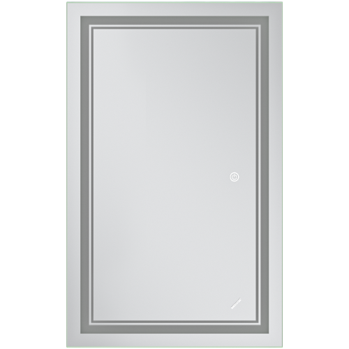 Зеркало MIXXUS PREMIUM QUADRO MR20-50x80-REVERSE с LED Touch, Anti-fog, димером, рег. яркости (MP6620)