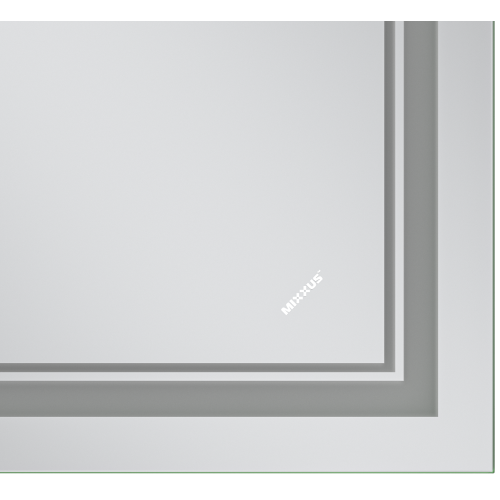 Зеркало MIXXUS PREMIUM QUADRO MR20-50x80-REVERSE с LED Touch, Anti-fog, димером, рег. яркости (MP6620)