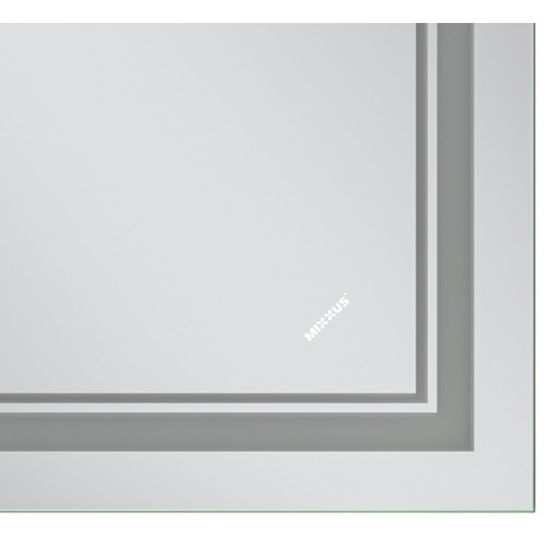 Зеркало MIXXUS PREMIUM QUADRO MR20-90x70-REVERSE с LED Touch, Anti-fog, димером, рег. яркости (MP6621)