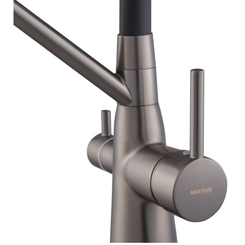 Змішувач для кухні Mixxus Premium SENNA 021 GRAPHITE з виходом для питної води (MI6827)