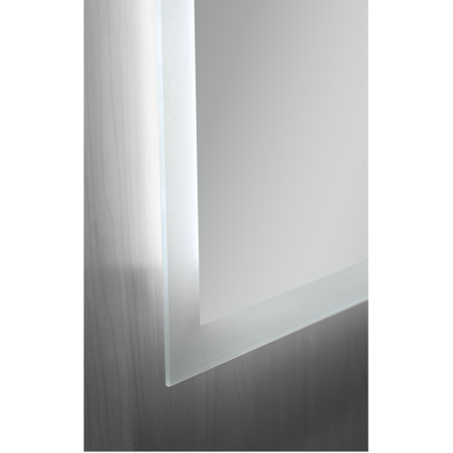 Зеркало MIXXUS FLAT MR04-100x80 с LED Touch, Anti-fog, димером, рег. яркости, часами (MI6927)