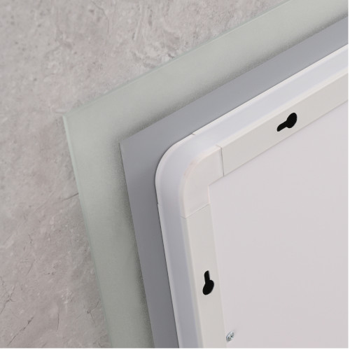 Зеркало MIXXUS FLAT MR04-100x80 с LED Touch, Anti-fog, димером, рег. яркости, часами (MI6927)