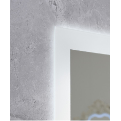 Зеркало MIXXUS FLAT MR04-100x80 с LED Touch, Anti-fog, димером, рег. яркости, часами (MI6927)
