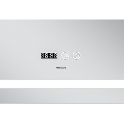 Зеркало MIXXUS PREMIUM FLASH MR21-70x90 с LED Touch, Anti-fog, димером, рег. яркости, часами (MP6618)