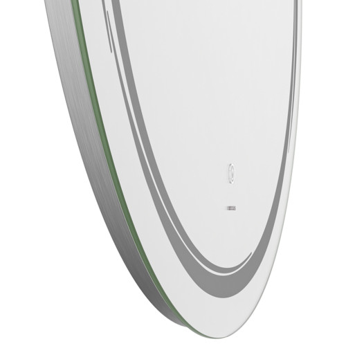 Зеркало MIXXUS PREMIUM WAVE MC04-90 с LED Touch, Anti-fog, димером (3-6,5kK) (MP6637)