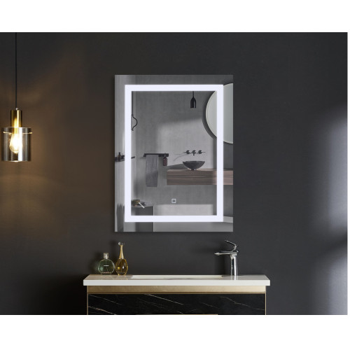 Зеркало MIXXUS TALL MR08-80x60-REVERSE с LED Touch, Anti-fog, димером, рег. яркости (MI6659)