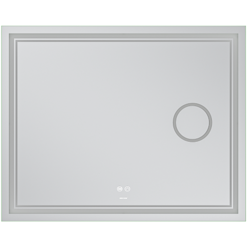 Зеркало MIXXUS PREMIUM QUADRO MR20-100x80 с LED Touch, Anti-fog, димером, рег. яркости, линзой (MP6623)
