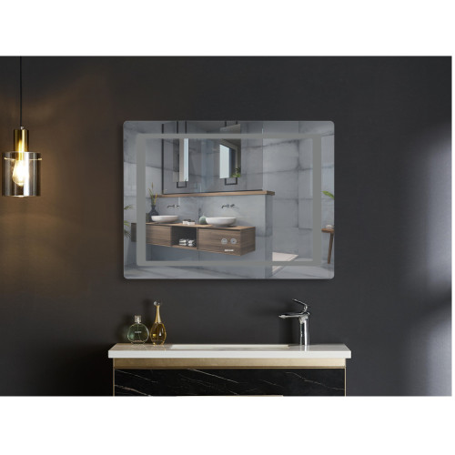 Зеркало MIXXUS STYLE MR13-70x50-REVERSE с LED Touch, Anti-fog, димером, рег. яркости (MI6665)