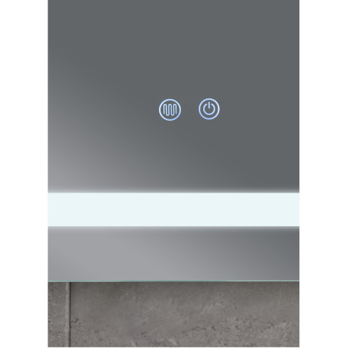 Зеркало MIXXUS STYLE MR13-70x50-REVERSE с LED Touch, Anti-fog, димером, рег. яркости (MI6665)