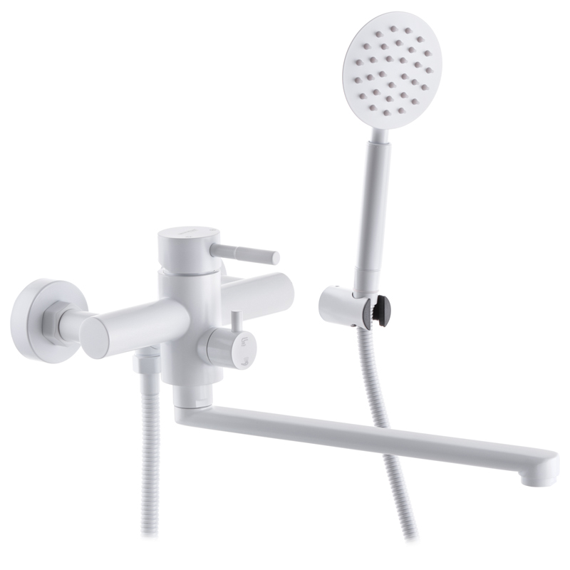 Смеситель для ванны Mixxus SUS-006 (EURO) WHITE из нерж. стали SUS304 (MI5756)