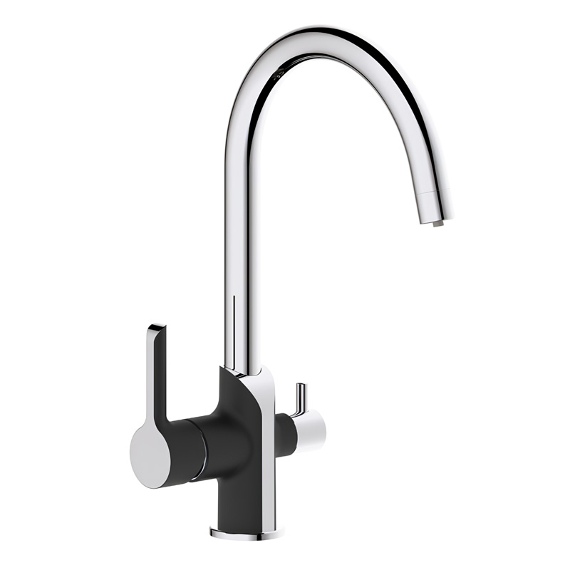 Кухонний змішувач з підключенням до фільтра Mixxus PREMIUM EDEM 021 (BLACK) (MI5925)