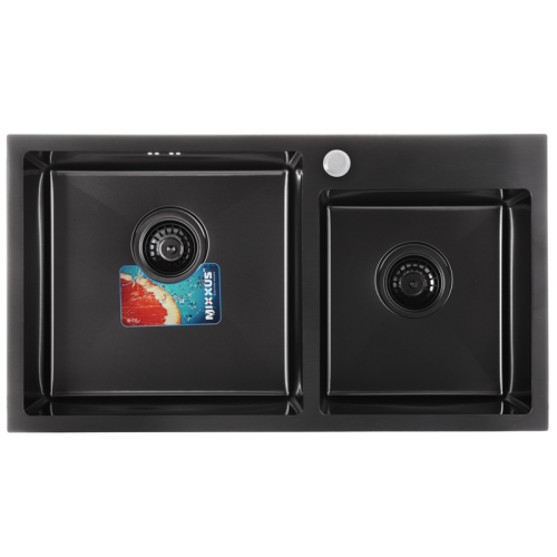 Мийка Mixxus MX7843-220x1.0-PVD-BLACK (MX0565) Мийка Mixxus MX7843-220x1.0-PVD-BLACK (MX0565)
