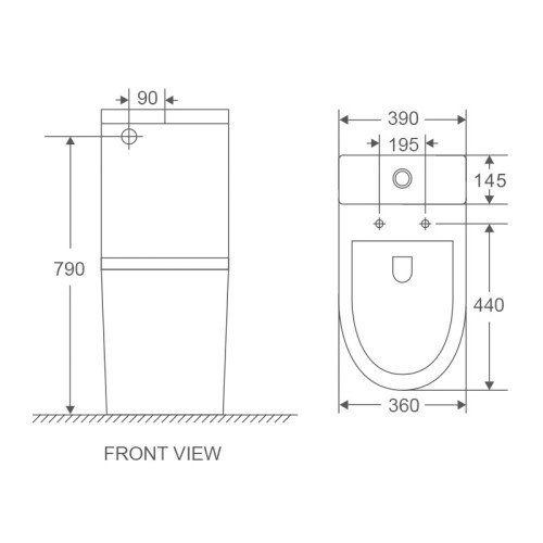 Унитаз-компакт Mixxus Premium Ellipse-0402-R 660x390x855mm, система смыва RIMLESS (MP6468)