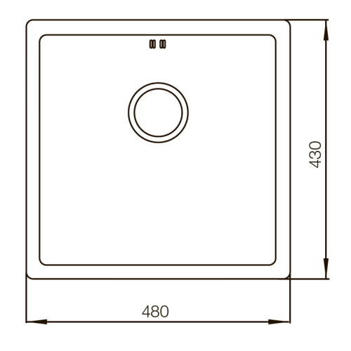 Мийка Mixxus MX4843-220x1.0-PVD-BLACK (MX0557)