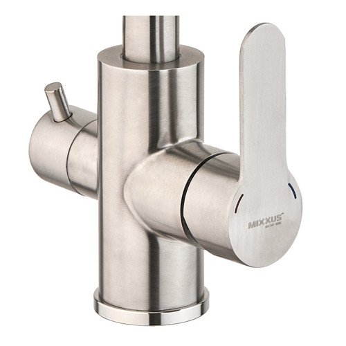 Змішувач для кухні Mixxus DAX-021-G з нерж. сталі SUS304 з вих. для питної води (MI6077)