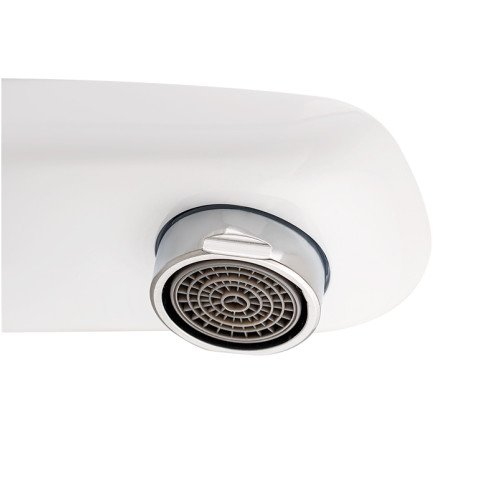 Змішувач для умивальника Mixxus Premium PATRICK 001 ГАЙКА (WHITE) (MI5853)