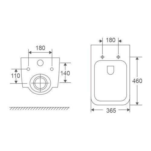 Унитаз подвесной Mixxus Premium Diverse-0101-T1 530x365x373mm, система смыва Tornado 1.0 (MP6477)