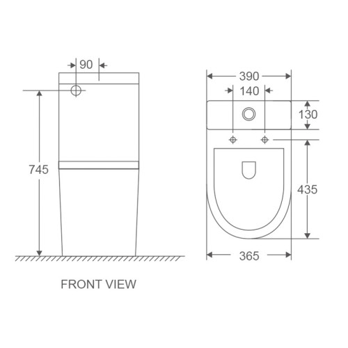 Унітаз-компакт Mixxus Premium Ellipse-0401-T1 630x390x840mm, система змиву TORNADO 1.0 (MP6467)