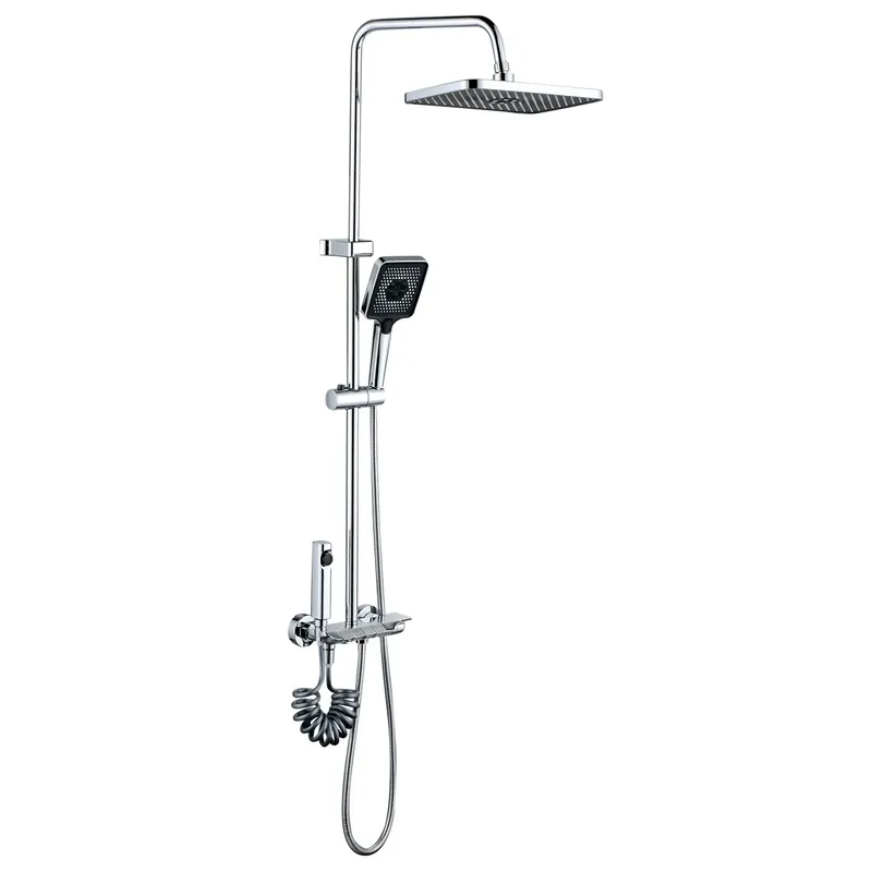 Душова колона із змішувачем Mixxus Premium MARLIN 009-J з кнопкою перемикання, 4 режими (MI6830)