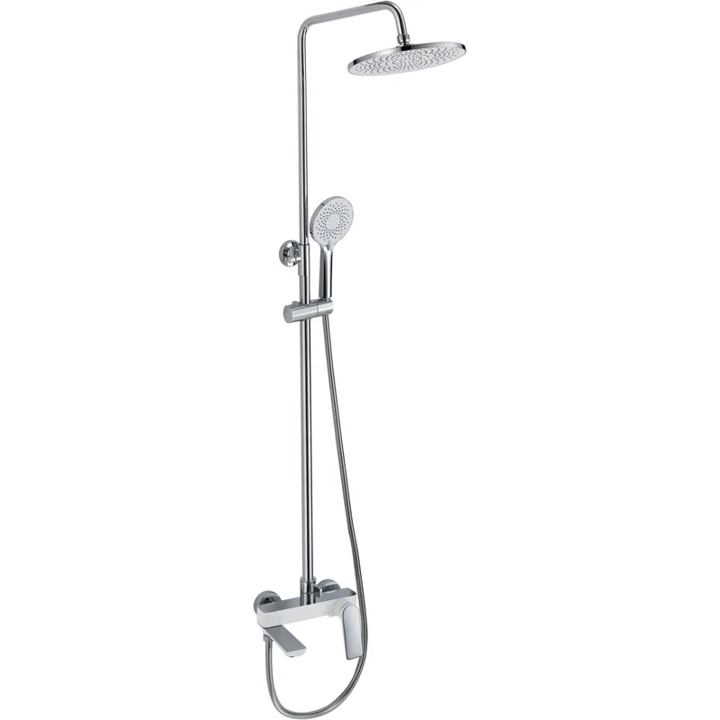 Душова колона Mixxus Premium DERBY 009-J WHITE-CHROME із змішувачем (MI6616)